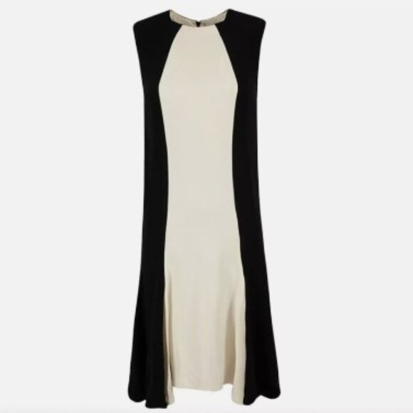 Stella McCartney 2012 Black Ivory Color-block Dress size 4/IT 40 Sheath Shift - Picture 1 of 10